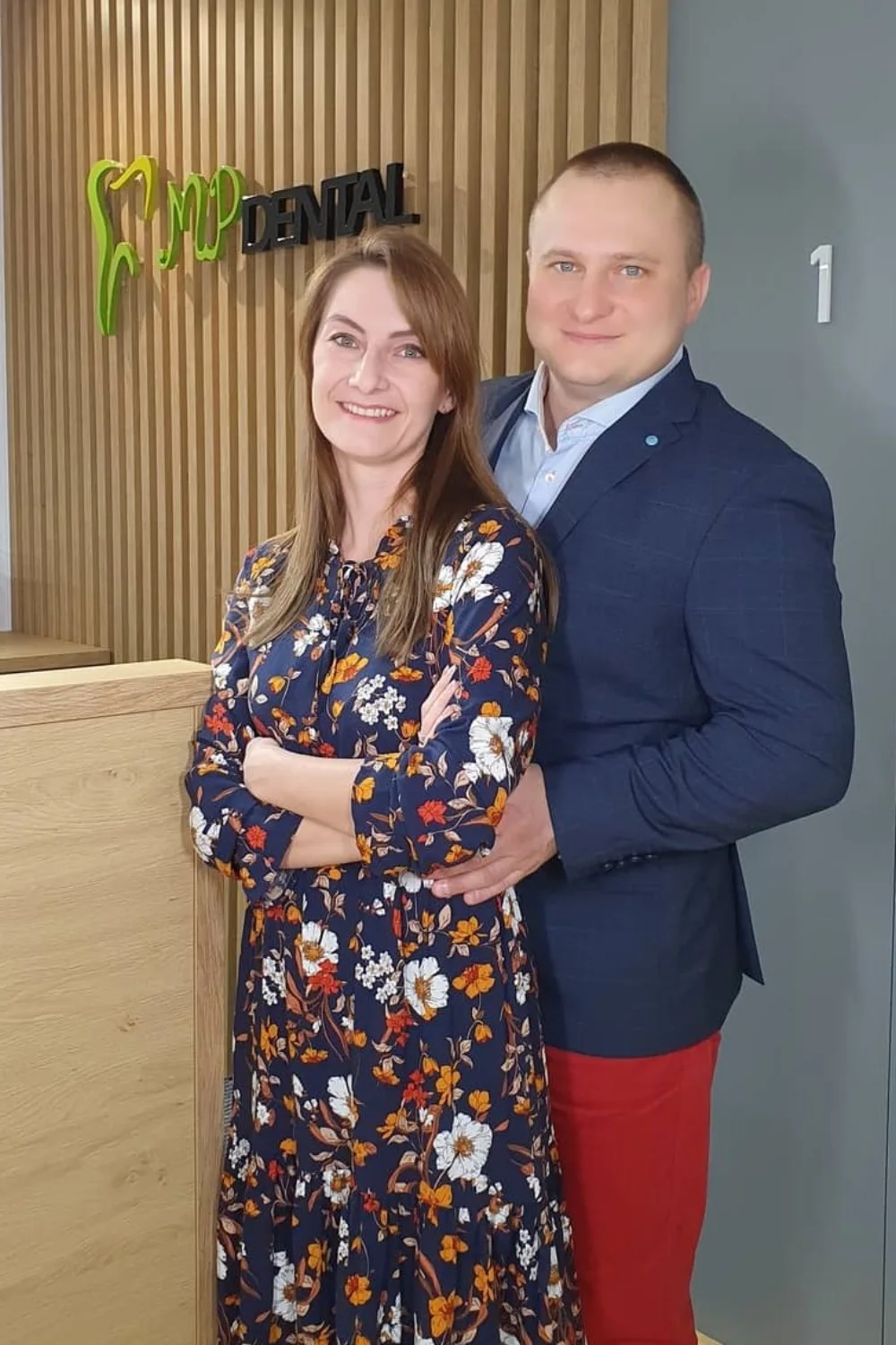 Magdalena i Piotr Stec w recepcji MPdental